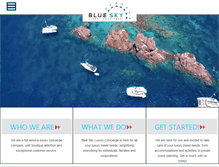 Tablet Screenshot of blueskyconcierge.com
